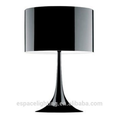 Modern aluminum hotel table lamp for bedrooms