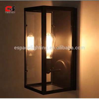 Indoor decorative glass antique wall lamp/ vintage wall light